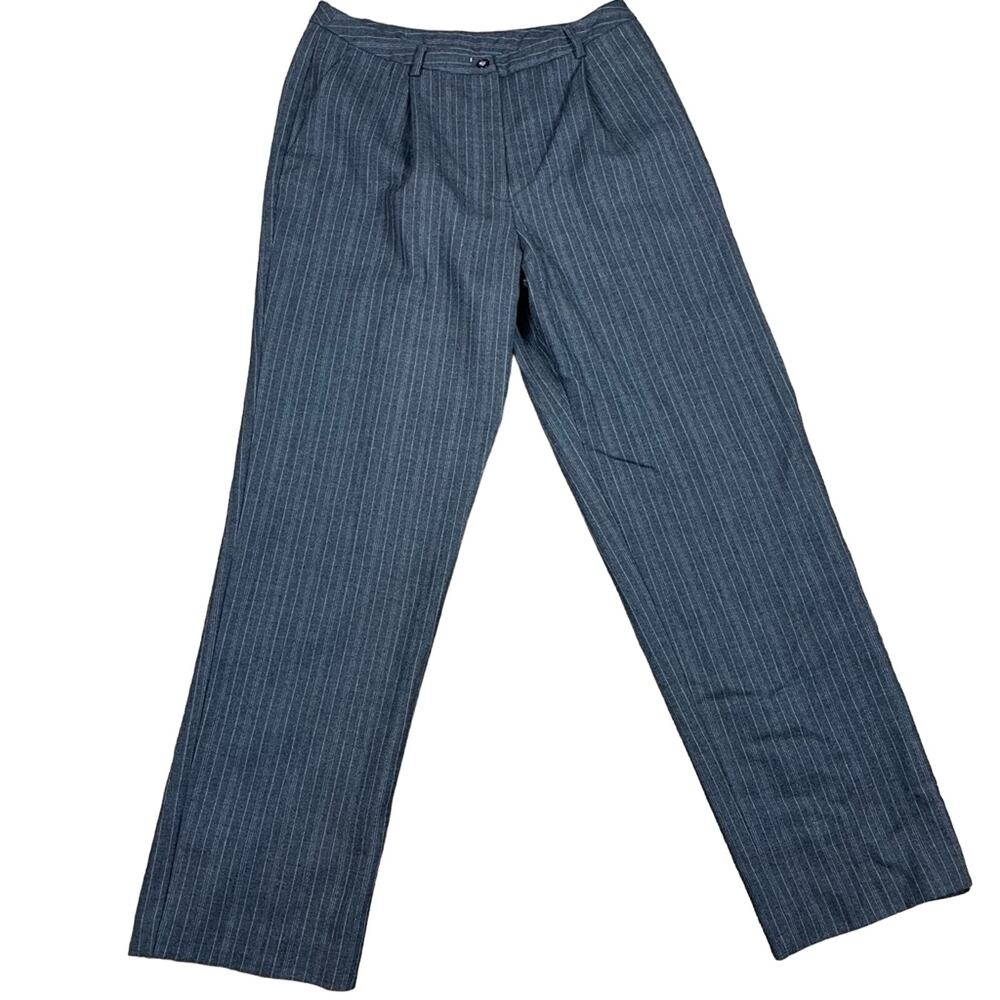 Women’s Evan-Picone Pinstripe Wool Pants Size 10